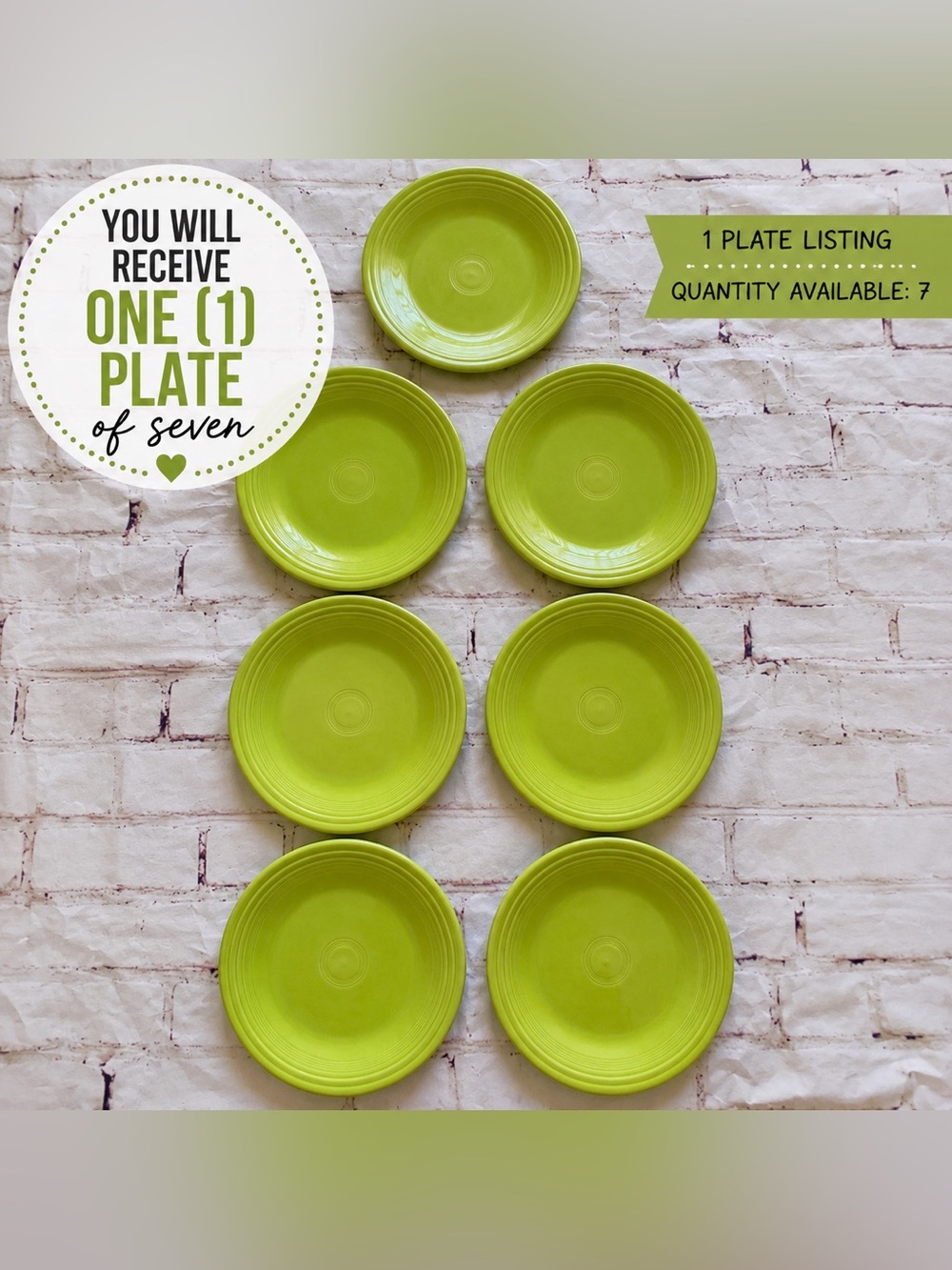 Fiesta® Chartreuse Dinner Plate 10.5” Homer Laughlin HLC One Replacement Plate